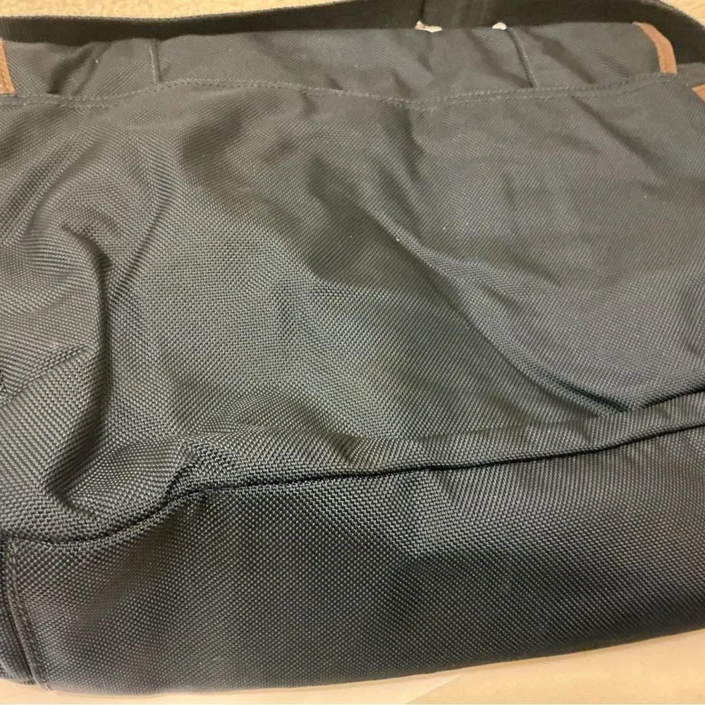 Fossil Messenger Bag navy & brown laptop